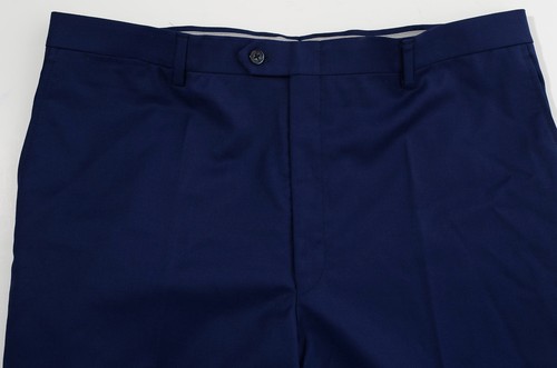 46L Hart Schaffner Marx New York Reda Deep Blue Wool 2-Piece Suit 39x27 Hose - Bild 10 von 16