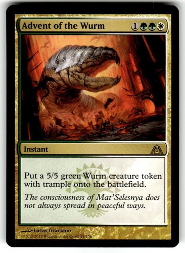 Advent of the Wurm Dragon's Maze Regular MTG - Picture 1 of 2