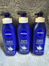 3 Pack Nivea Original 48HR Moisture Formula Body Lotion Vitamin E 16.9 oz