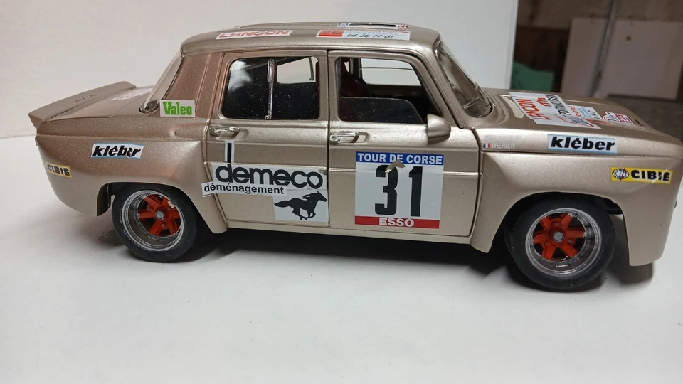 Renault R 8 Gordini groupe F MONTE CARLO 1981 base Solido 1/18 (Code 3) - Photo 3/4