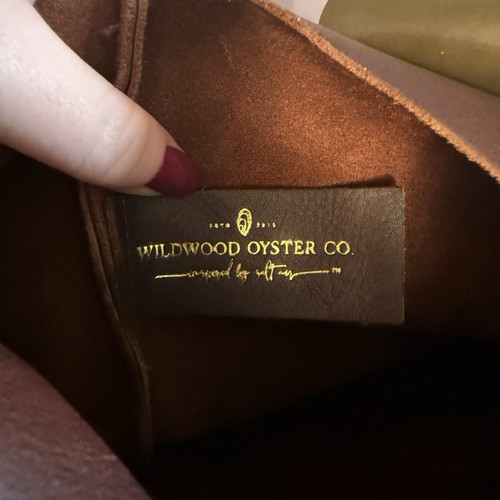 Original Wildwood Oyster Co. Schultertasche braun Leder Seaside türkis Dock Rope - Bild 10 von 15