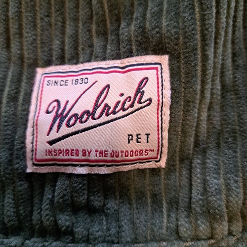 Woolrich Pet Dog Wide Wale Corduroy Coat L/XL Color Block Boho - Picture 6 of 6