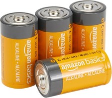 AmazonBasics C Cell All-Purpose Alkaline Batteries - 4 Pack 08/27