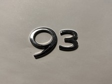 Saab 9-3 98-12 Rear Trunk Emblem Badge Logo Script Genuine Oem Used