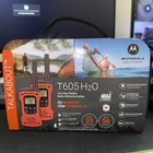 Motorola T605 H2O Black Orange Waterproof IP67 Dual Power Two Way Radio