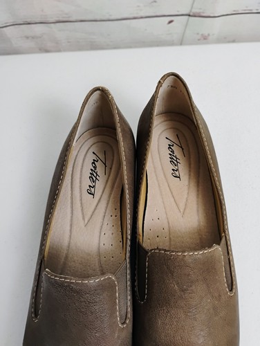 Trotters elegante Damenschuhe 7,5 N braun Slipper 1"-Absatz Freizeitschuhe - Bild 8 von 10