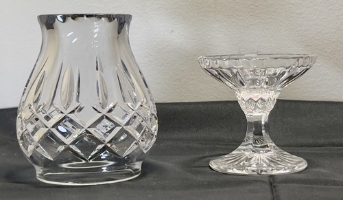 Candelabro Gorham Full Plomo Cristal King Edward Hurricane Corte Diamante 8 3/4" - Imagen 7 de 11