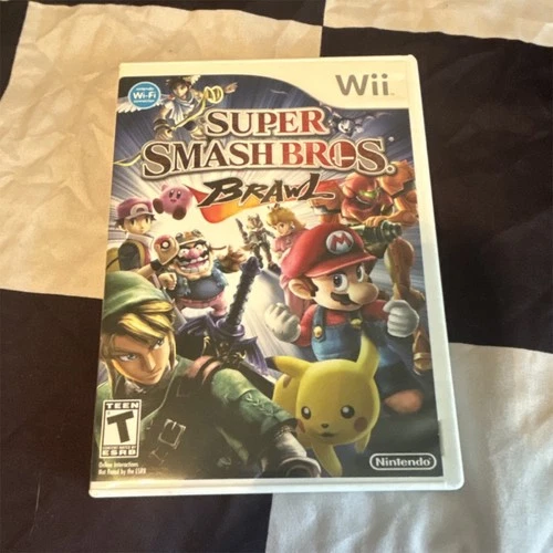 Super Smash Bros. Brawl Nintendo Wii by Nintendo with Case and Manual