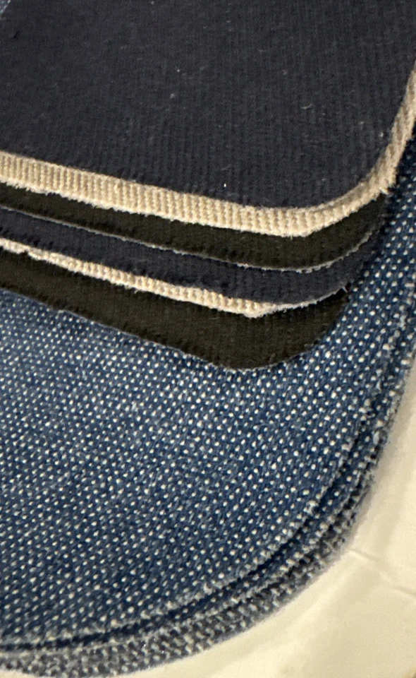 6X Singer Iron-On Patches Combo 8 Each Twill Denim - Image 3 of 4