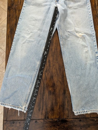 Vtg 90s Levi's 550 Orange Tab Relaxed Jeans W33 L30 Light Wash Skater - Picture 7 of 13