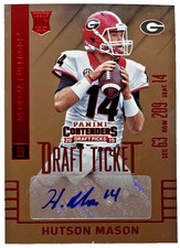 2015 Contenders Draft Picks Season Ticket Hutson Mason Rookie Auto Georgia