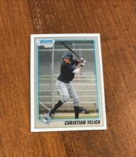Christian Yelich 2010 Bowman Chrome 1st BDPP78 Miami Marlins Milwaukee Brewers