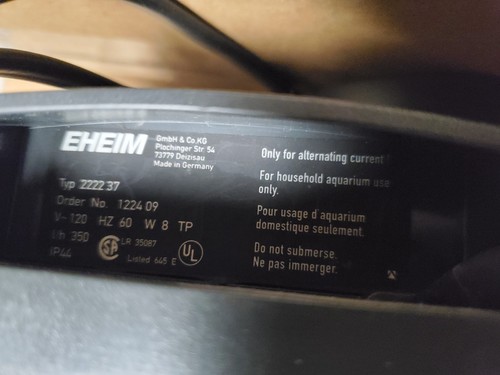 Eheim Pro Aquarium Canister Filter TOP ONLY Power On Motor Cover 2222 37 T/h 350 - Picture 19 of 21