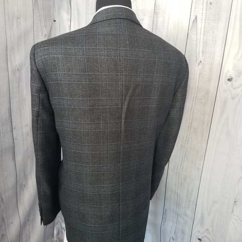 Jack Victor Loro Piano Wool Gray Plaid Men's Blazer 40R - 42R Sports Coat Jacket - Picture 7 of 21