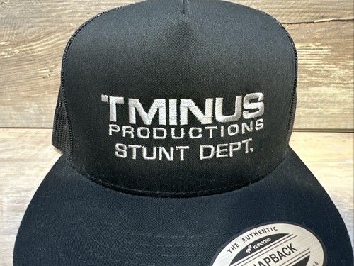 T MINUS PRODUCTIONS STUNT DEPT schwarze authentische SnapBack Mütze von Yupoong 1974 - Bild 2 von 8