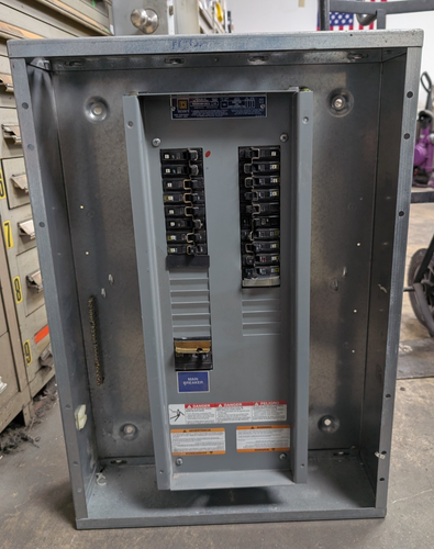 🤪 SQUARE D 100 AMP MAIN BREAKER PANELBOARD 240/120 VAC 3Ø 4W NQOD430M100CU - Picture 5 of 13