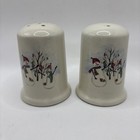 Royal Seasons Snowman Christmas Salt & Pepper Shaker Set Holiday Stoneware 3.5”
