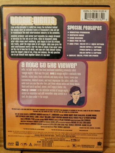 Boogie Nights (DVD, 1997) disc only & art #31637 case available - Picture 2 of 2