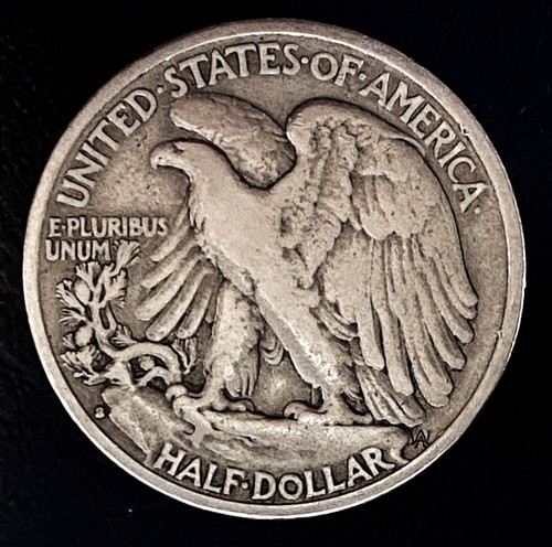 1940 S Walking Liberty Half Dollar 90% Silber 2 - Bild 2 von 2