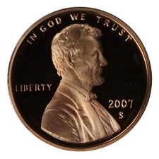 2007 -S Lincoln Memorial Cent Gem Proof Single Coin