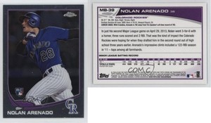 2013 Topps Chrome Update Nolan Arenado #MB-39 Rookie RC