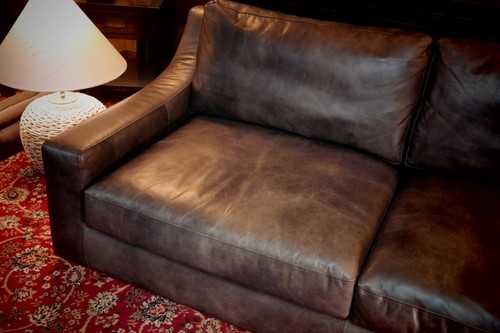 Stunning Timothy Oulton Newport 3 seater leather Club Sofa Destroyed Black 🚚 🚚 - Picture 9 of 24