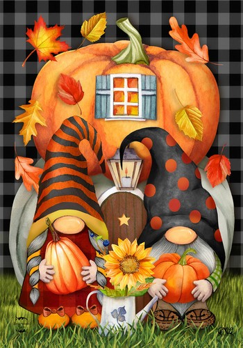 Briarwood Lane Fall Gnome Home Humor Garden Flag - Picture 2 of 4