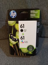 HP 61 Ink Cartridges Black Tri Color Combo 2 Pack Genuine OEM Expired Sep 2023