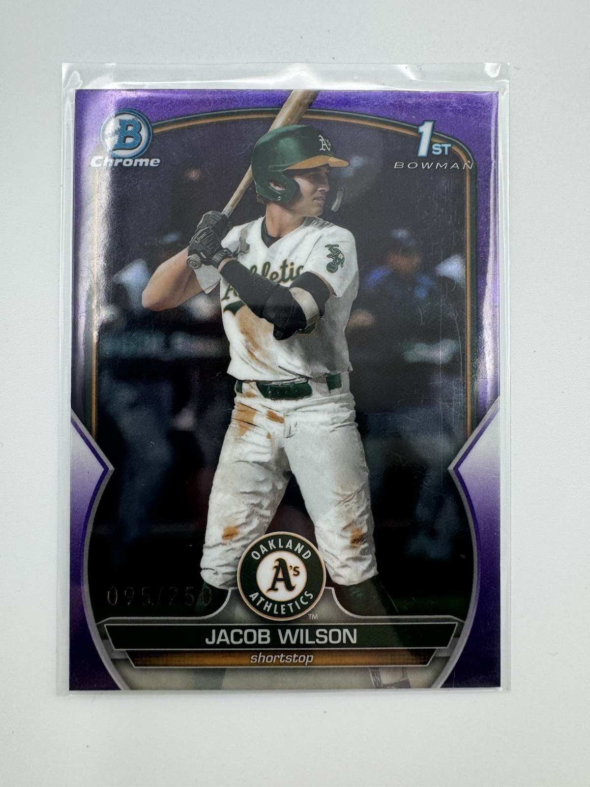2023 Bowman Chrome 1st Jacob Wilson #BDC-121 Purple Refractor /250