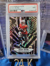 2025 Panini Donruss Elite Razzle Dazzle Bucky Irving #11 PSA pop 2!! w Baker