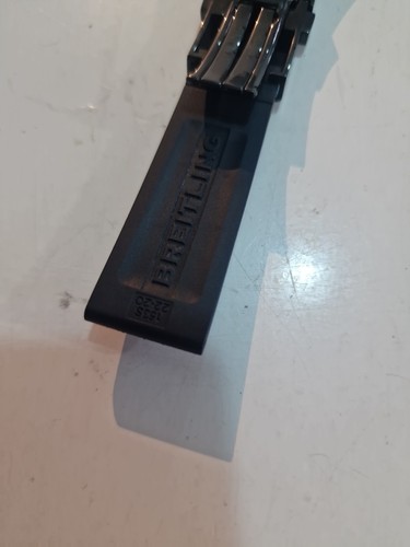 Breitling 153s 20-22 Black Rubber Strap - Picture 5 of 7