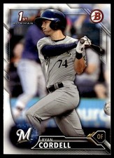 2016 Bowman Draft Picks & Prospects Ryan Cordell Milwaukee Brewers #BD-151