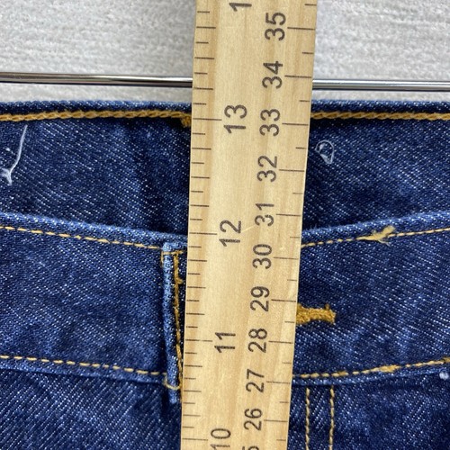 Vintage Levis 505 Jeans Herren 38 X34 (38x31) Blau Dark Wash Baumwolle Regular Fit - Bild 11 von 12