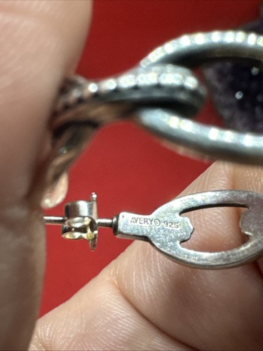 James Avery Dotted Chain Link Hoop Earrings - Picture 4 of 7