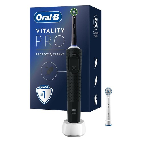 Oral-B Vitality Pro Spazzolino Elettrico Ricaricabile - Nero - Foto 3 di 4