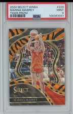 2024-25 Panini Select WNBA Tiger Courtside Marina Mabrey PSA 9 Connecticut Sun