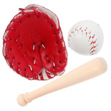  Toy Baseball Bat Mini Plastic Ornaments Dollhouse Sports Accessories