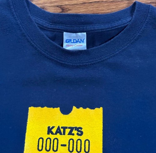 Vintage Katz Deli Double Sided T Shirt (Size XXL) Blue - Picture 4 of 4