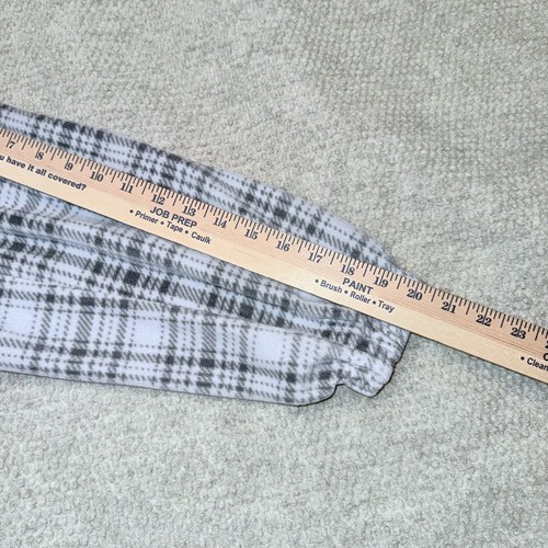 O'NEILL Sweatshirt Plush Fleece Plaid Cropped Crewneck Long Sleeve Blue Medium - Picture 6 of 10