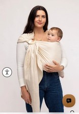 Wildbird Ring Sling Linen Baby carrier Sparrow- Gold Ring-size 74 New