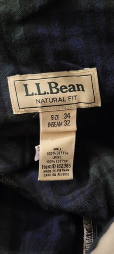 LL BEAN NATURAL FIT FLANNEL LINED CHINOS- MENS SIZE 34x30 Khaki Style 162385 - Picture 8 of 14