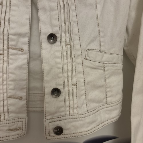 Pimpki Damen Weiße Jeansjacke Gr.34 - Bild 2 von 6
