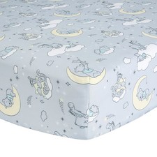 Lambs  Ivy Disney Baby Cozy Friends Winnie the Pooh Gray Fitted Crib Sheet