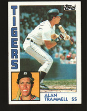 1984 Topps Baseball  #510 - Alan Trammell - Detroit Tigers  84-1832