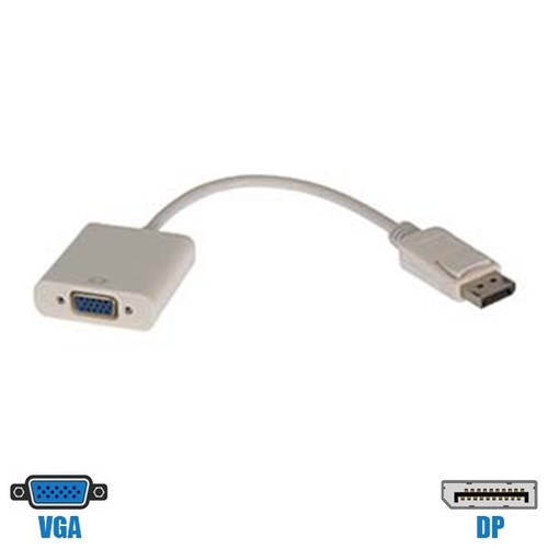 DisplayPort DP Male to VGA SVGA Female Video Adapter Converter Cable 1080p Gold - Picture 1 of 2