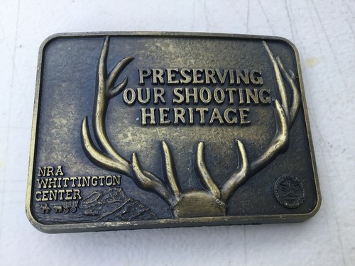 NRA Geweih Gürtelschnalle - Bild 1 von 3