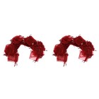  2pcs 7*9cm Organza Drawstring Gift Bags Wedding Favor Bags Jewellery Pouches -