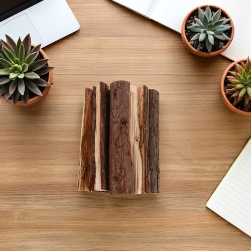  8 Stück Baumstamm Dekoration Deko Stämme für Garten getrocknetes Holz Außenbereich - Bild 2 von 12