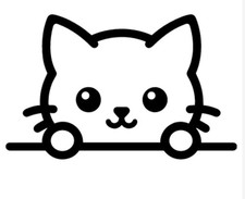 Cute Kitten Premium Vinyl Decal