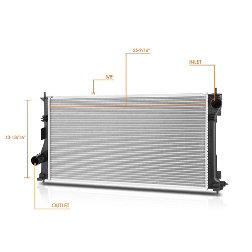 For 13-21 FR-S/BRZ/86 OE Factory Style Aluminum Core Cooling Radiator DPI-13347 - Picture 2 of 6